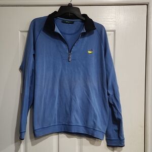 Bobby Jones Sky Blue Quarter Zip MASTERS Size Large